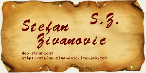 Stefan Živanović vizit kartica